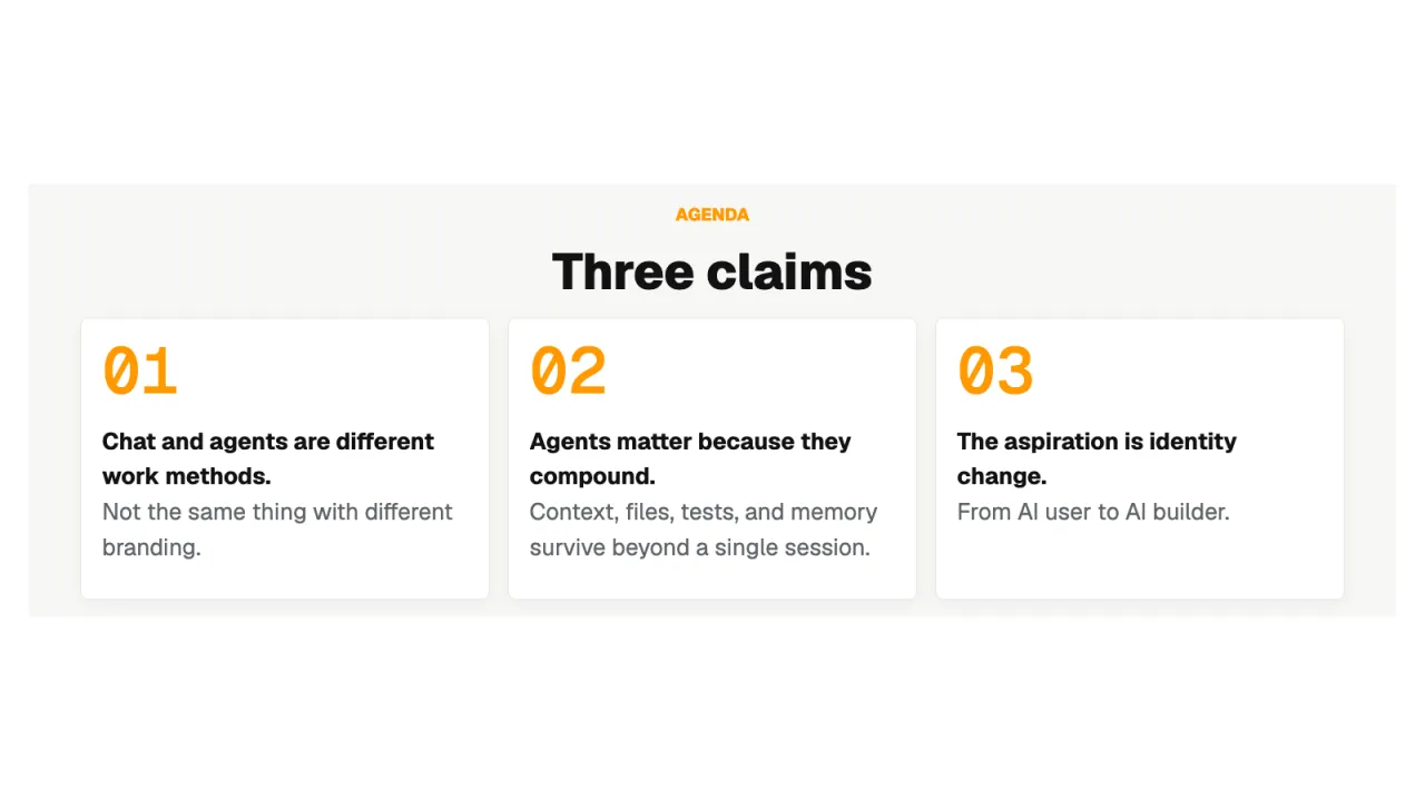 Slide 3: Three claims