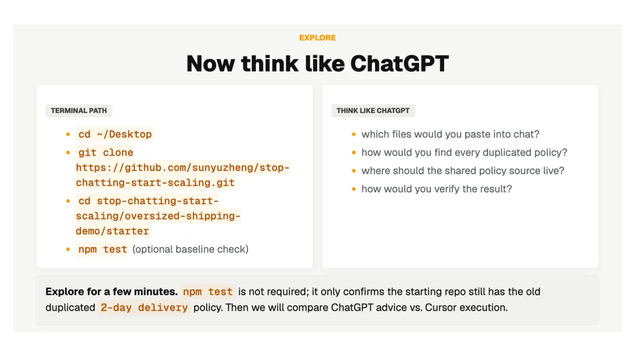 Slide 11: Now think like ChatGPT