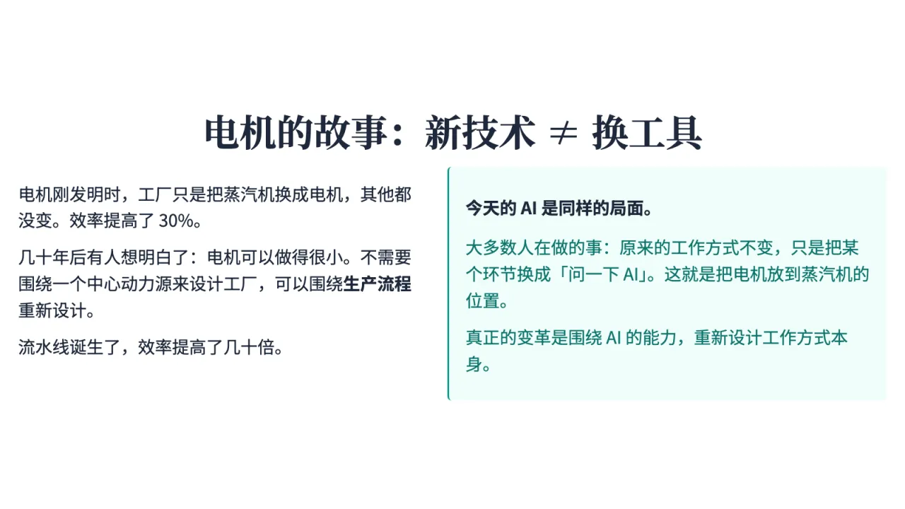 第2页:电机的故事:新技术 ≠ 换工具